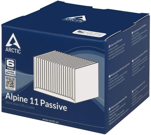 ARCTIC COOLING ACALP00011A Silent Intel CPU Cooler 47W Mid Profile - Picture 6 of 6