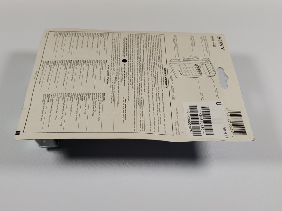 🔥 NEW SEALED Sony Walkman WM-F41 Cassette Tape Player AM/FM