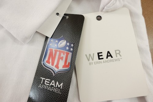 Washington Commanders Wear Erin Andrews Womens XL White Long Sleeve T-Shirt NWT - 第 12/12 張圖片