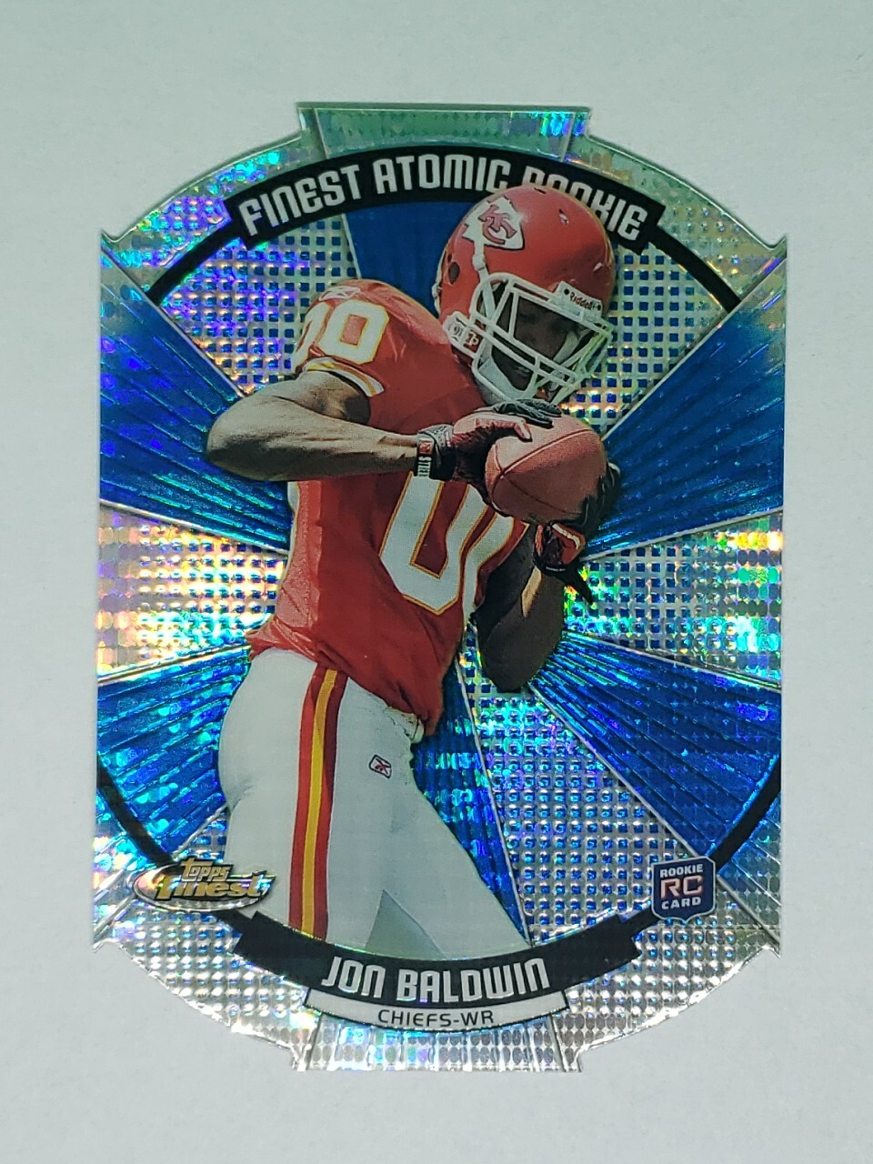 Jon Baldwin 2011 Topps Finest #FAR-JB Finest Atomic Rookie - Kansas City Chiefs