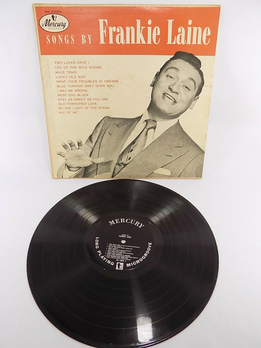 SONGS BY FRANKIE LAINE VINYL ALBUM MERCURY RECORDS MG 20069 VG+/