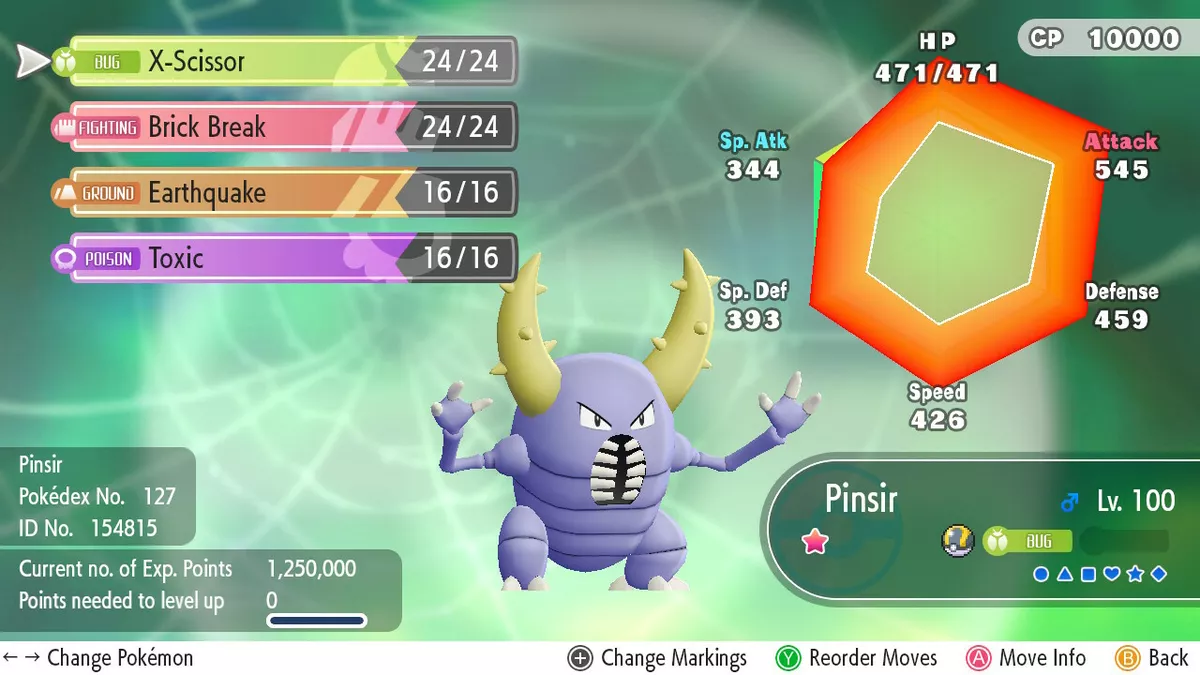 Pokemon Go - Shiny Pinsir - For Sale To Trade