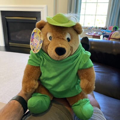 #ad #ad Vintage Disney 14quot; Little John Plush bear Toy W Tags Robin Hood Sears CLEAN $45.00