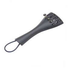Violin Ebony Tailpiece with Fine Tuner Tailgut Cord for 4/4 size Violin