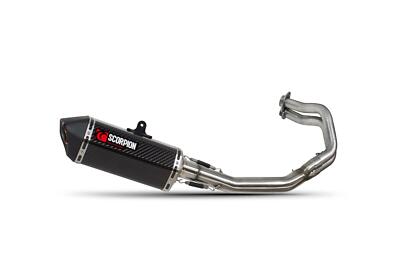Scorpion Auspuff Serket Taper Vollsystem Kohlefaser Kawasaki Z650 2017-20