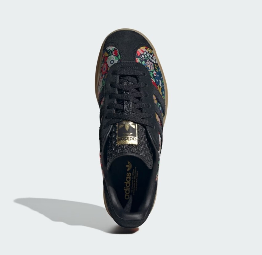 【新品】adidas Gazelle 黒/黄色 スエード 花柄刺繍 adidas Gazelle Mens Black Yellow Casual Sneakers - 4 US | eBay