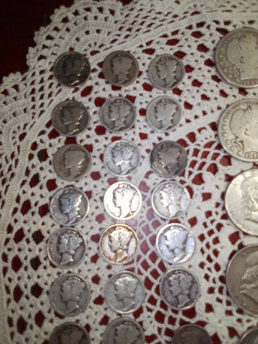 Silver Quarters, Mercury Dimes ,Ben Franklin Halfs and Walking Liberty Halfs Lot - Picture 2 of 14