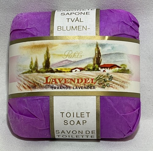 (2) Vintage Puhls LAVENDEL Bar Soap (Lavender) Made in Germany NEW NOS - Picture 2 of 4