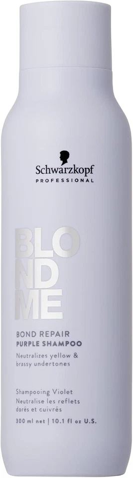 Schwarzkopf BLONDME Bond Repair Purple Shampoo Cool Hair Shampoo 300ml