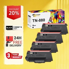 4PK TN880 Toner Compatible With Brother TN880 Toner HL-L6200DW MFC-L6800DW