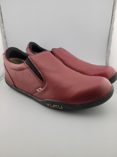 Kuru Kivi Slip On Loafers Shoes Womens Size 12 Red Leather Comfort Shoes - Picture 1 of 9