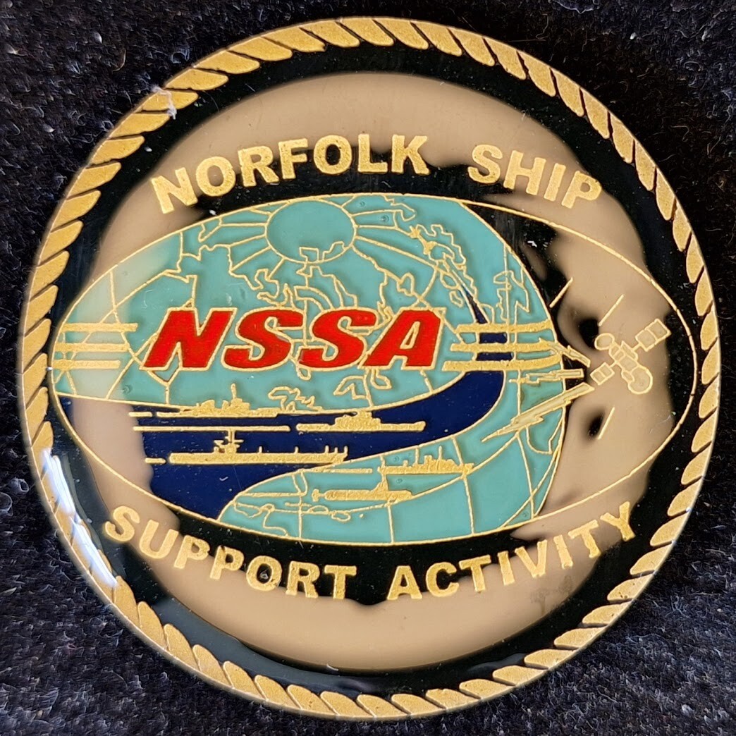 NSSA Norfolk Ship Support Activity Navy Challenge Coin