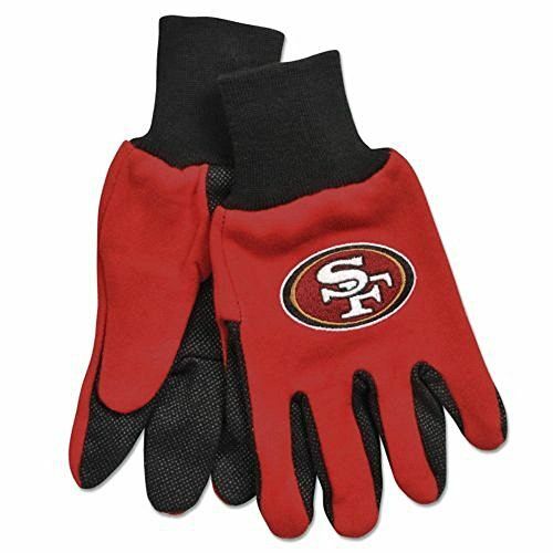 GUANTES DE FÚTBOL AMERICANO UTILITARIO DE LA NFL SIN AGARRE DESLIZANTE ADULTO ELIGE TU EQUIPO - Imagen 60 de 69