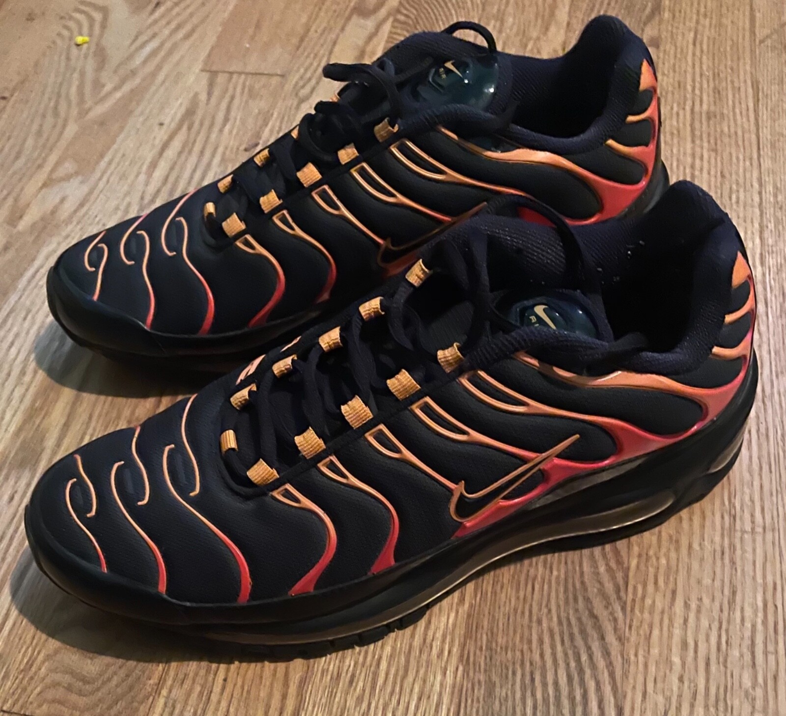 nike air max 97 plus black orange