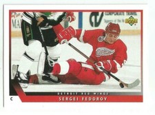 SERGEI FEDOROV 1993-94 UPPER DECK CARD NM-MT+ CONDITION DETROIT RED WINGS