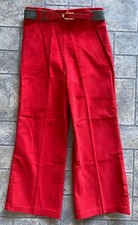 Vintage Corduroy Kids Pants Red Size 5 Made In USA