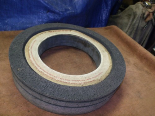 Surface grind wheel 14.4" x 3" x 8" mounting hole 2" Norton Milicron Cincinnati