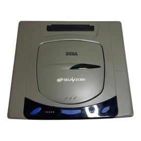 Sega Saturn Gray Console W/2Virtua Guns,controller,2Game JAPAN Tested CRT TV
