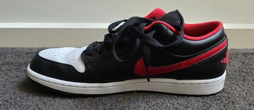 Nike Jordan 1 Low White Toe (White/Varsity Red/White/Black 553558-063: 10.5 US - Picture 6 of 7