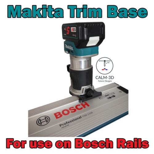 Base de garniture compatible Makita DRT50 ou RT0700C pour une utilisation sur rail Bosch FSN - INC P&P - Photo 1/10