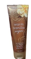BATH BODY WORKS WARM VANILLA SUGAR 24 HOUR ULTRA SHEA BODY CREAM 8 OZ
