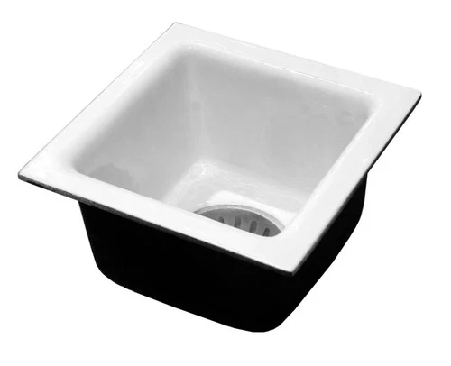JONES STEPHENS S55113 FLOOR SINK 12" CAST IRON PORCELAIN COATED NO HUB 3 - Picture 1 of 6