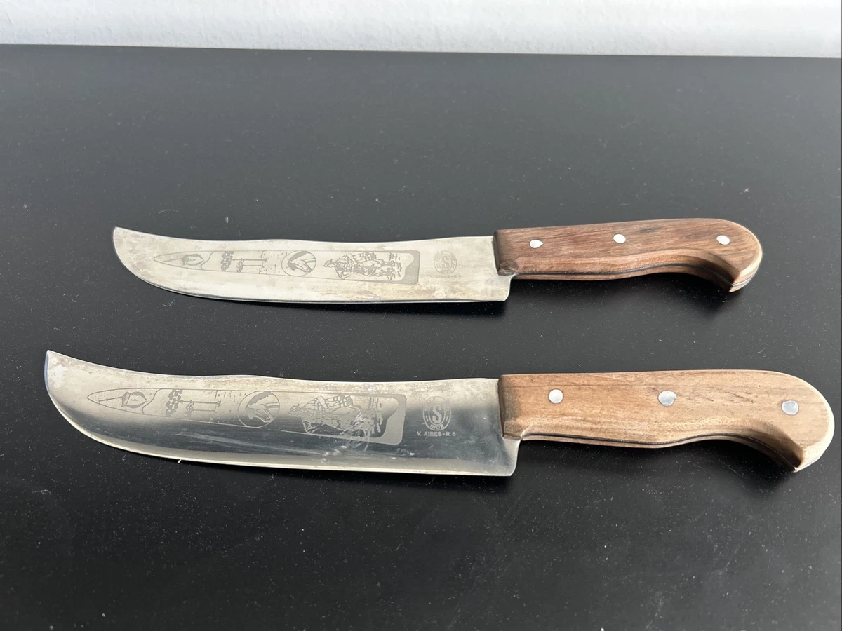 【2本】アルゼンチン ヴィンテージ la Movedira社製 ガウチョナイフ Gaucho Knife In Collectible Vintage Factory Manufactured Fixed