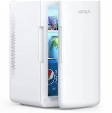 Mini Fridge 6 Liter/8 Cans Makeup Skincare Fridge 110V AC/ 12V DC Portable US