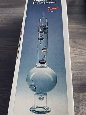 Kugelgalilei Thermometer zum Stellen 33 cm NEU NOS