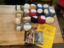 IRENE YORK (Horst Schultz) Creative Patchwork S S Jacket Knitting Kit *READ*