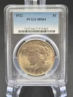 1922 Peace Silver Dollar PCGS MS64
