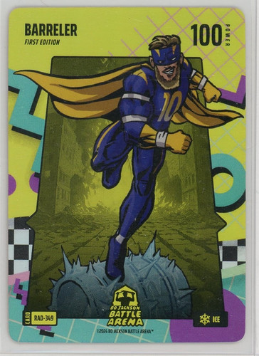 Bo Jackson Battle Arena Barreler `Cooper Kupp` 80s RAD Battlefoil ICE #RAD-349