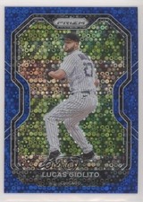 2021 Panini Prizm Tier III Blue Donut Circle 60/199 Lucas Giolito #216 7s2