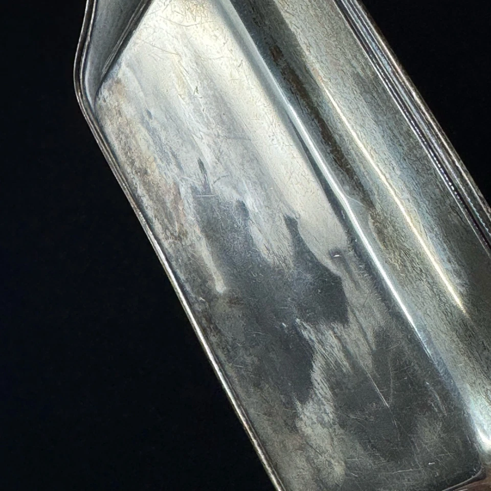 Preciosa bandeja pequeña con monograma vintage de abedules de plata esterlina marcada ABEDULES ESTERLINA Foto 4 de 4