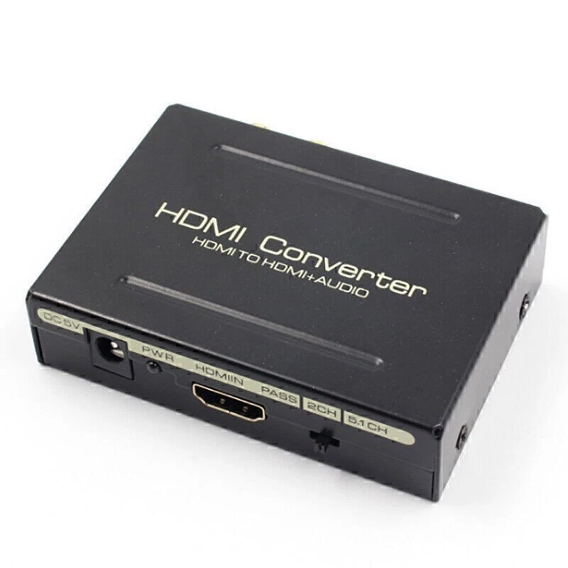 1080P HDMI to SPDIF Optical 4K RCA L/R Analog Audio Extractor Converter Splitter - Image 4 of 4