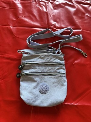 Kipling Alvar Extra Small Mini Bag in a light purple color/adjustable strap