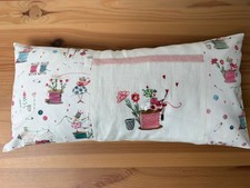 Bio Zirbenkissen/Inlay,Stickbild+Stoff,S.Leffler,“Fadenelfe Garnspule“acufactum 