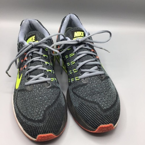 Nike Shoes Mens 12 Air Zoom Structure 18 Running Sneakers Gray Green Low Top - Bild 2 von 8