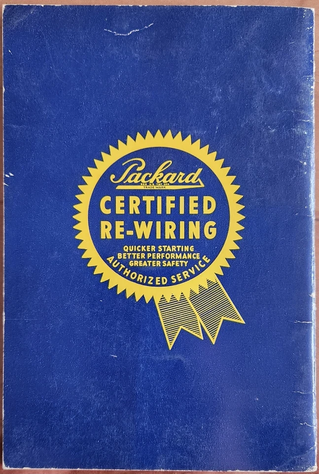 Packard Copper Nerves Certified Re-wiring Manual Book *VINTAGE* Foto 2 de 2