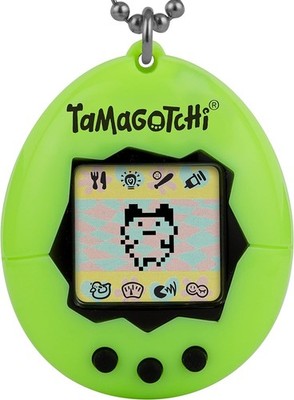 Tamagotchi Gen 1 Neon Green Interactive Virtual Reality Pet Toy, Battery Powered