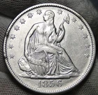 1856 seated liberty half dollar