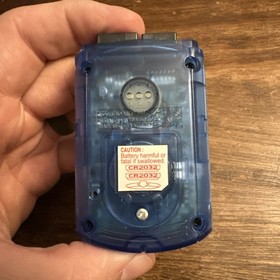 OEM Sega Dreamcast VMU Memory Unit HKT-7000 - Transparent Blue - New Batteries!