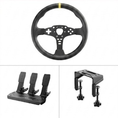 MOZA 3-Pedal SRP Lite + Table Clamp + 12  Wheel Mod
