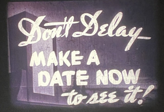 16mm Film: Vintage Theater Screens Jalopy Night Concessions Go Out to A Movie