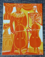 HAP Grieshaber Original woodcut "Der König", 1966 / Original print by Grieshaber