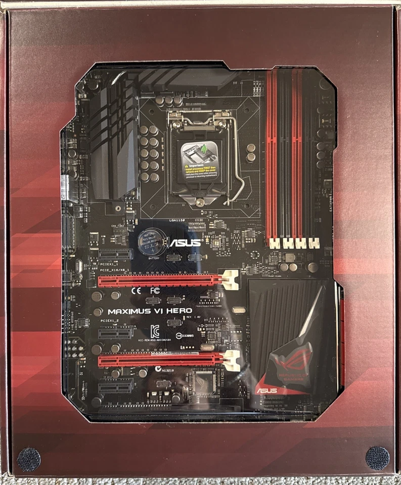 ASUS Maximus VI Hero Intel Z87 LGA 1150 SATA 6Gb/s USB 3.0 HDMI ATX Motherboard - Image 3 of 4