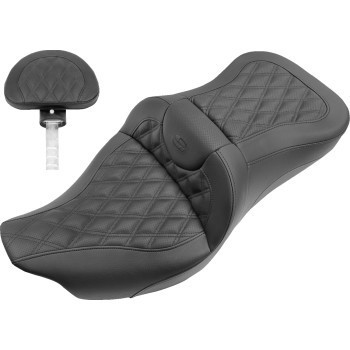 SADDLEMEN 808-07B-182TBR Roadsofa Seat w/Backrest for 09-21 Tri Glide Trike