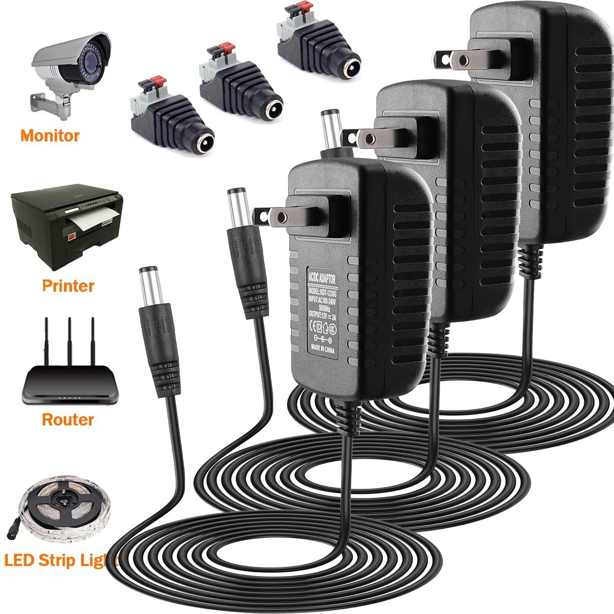 その他 ND 30W 120W AC 110V-220V Universal Power Adapter Charger DC3V