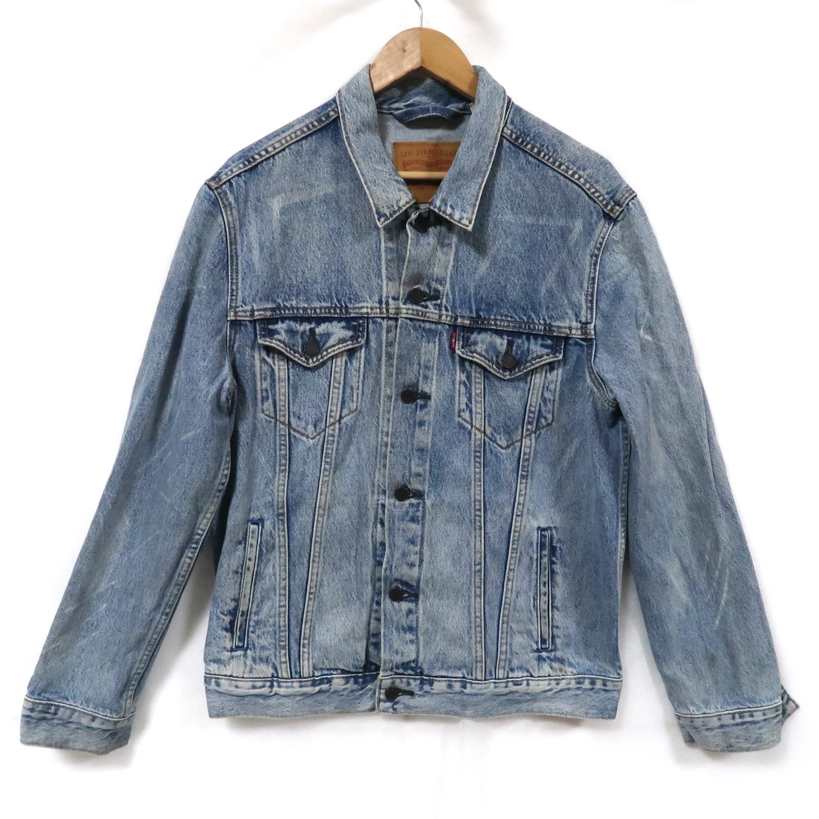 Levi’s Premium Mens Trucker Denim Jacket Size Large Cotton VGC