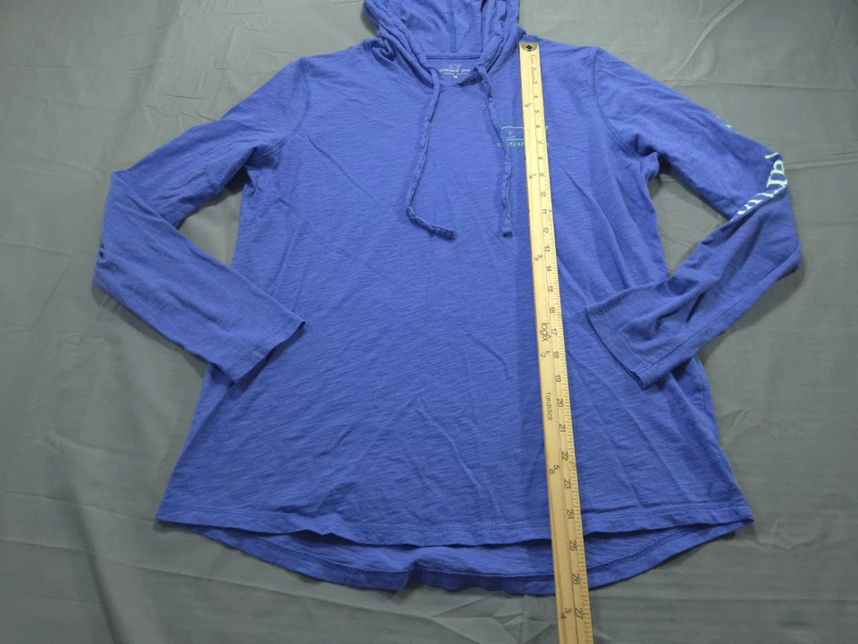 Camisa Vineyard Vines para mujer azul mediana con capucha cola de ballena ligera Foto 4 de 4